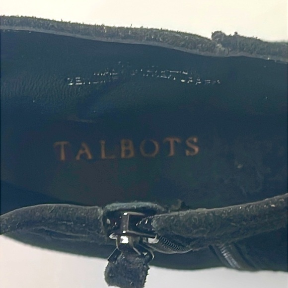 Talbots Black Suede Boots Size 10.5 - Picture 8 of 8